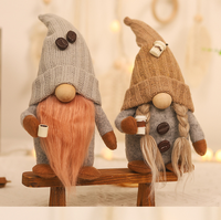 2026 gros noël Gnome Santa nordique vacances en peluche poupée ornement sans visage Rudolph à la main écologique coton nain jouet