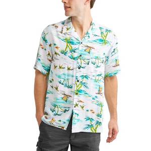 Camisa de Playa Casual de Verano para Hombre, 100% Algodón, Anti-Pilling, Ecológica, Totalmente Estampada, Manga Corta, Cómoda y Transpirable - Product Image 2