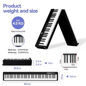<span class=keywords><strong>Piano</strong></span> électrique X88D TERENCE <span class=keywords><strong>pour</strong></span> débutants avec clavier à 88 touches à mécanisme marteau, instruments de clavier professionnels - Product Image 3