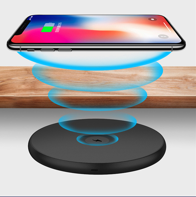 Wireless Charger for 15mm-27mm Table Long Distance Invisible Charger Drilling 7W-10W Output Power OTP OVP Protection 9V/2A Input