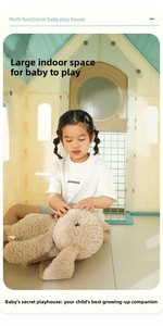 Tente de jeu pliable pour enfants et maisonnette pour garçons et filles, jeu de rôle intérieur/extérieur, bébé, tout-petit, enfants, maternelle, maison - Product Image 5