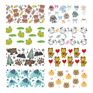 Autocollants UV DTF pour tasses et mugs, motifs DTF Wraps 16oz, thèmes : Animaux de compagnie mignons, Vie quotidienne, Compagnons de forêt ludiques, Petites créatures moelleuses - Product Image 1
