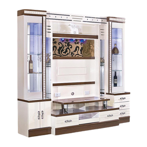 Fabrika oturma odası mobilya basit tv standı ahşap duvar ünitesi tv dolabı modern - Product Image 2