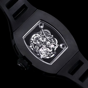 A simple and elegant designer business style <b>second</b> <b>hand</b> hour black ceramic dial men's automatic mechanical wristwatch - Product Image 3