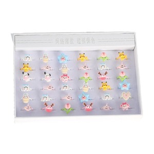 Cartoon Alloy Ring Set For Children <b>Mixed</b> Colors Zinc Alloy Jewelry Gift <b>Box</b> Princess Birthday Present - Product Image 4