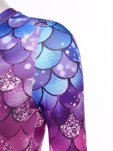 Traje de Baño de Sirena para Mujer, Mono de Cuerpo Entero con Estampado de Escamas de Pez, Traje de Baño para Cosplay, Actuaciones Escénicas - Product Image 3