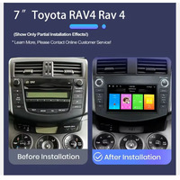 Reproductor Multimedia de 7'' con Navegación GPS Android Auto y Carplay para Toyota RAV4 Rav 4 2006-2012, Unidad Principal Estéreo con Audio FM