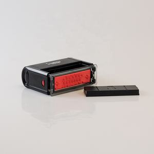 Sello WES <span class=keywords><strong>de</strong></span> texto personalizado y logotipo sello <span class=keywords><strong>de</strong></span> retorno 15x60mm autoentintable con mango <span class=keywords><strong>de</strong></span> plástico certificado ISO9001 para uso instantáneo en la oficina - Product Image 3