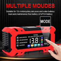 Chargeur de batterie transfrontalier 12V6A pour voiture et moto, modèle SWT-3668, fabriqué en Chine