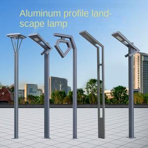 Lampadaire LED en aluminium personnalisé, indice de protection IP66, alimentation CC, télécommande, éclairage paysager pour jardin, cour, parc, villa - Product Image 4