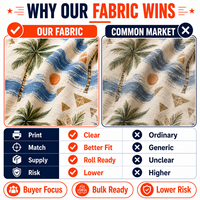 Tissu en rayonne et lin 85% viscose 15% lin, doux, fluide, tissé, imprimé sur mesure, pour chemise de camping homme, tissu d'été