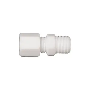 PTFE Single Ferrule 1/8 Inch to 1.1/2 Inch Male Connector Tube Fitting