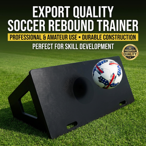 Panneau de rebond pliable en HDPE noir à angle réglable pour l'entraînement au football - Product Image 1