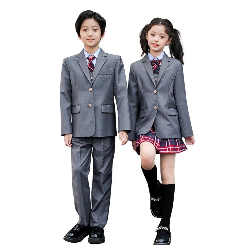 Uniforme escolar primário personalizado estudantes novo jk terno, uniforme escolar, saia plissada, uniforme