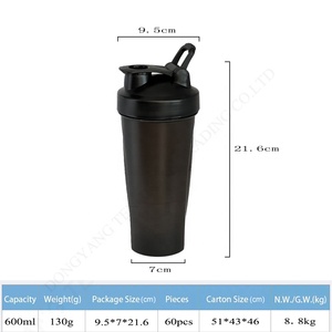 Vaso Mezclador TY al por Mayor de 600 ml, Vaso Mezclador de Plástico Personalizado para Proteínas y Deportes - Product Image 3