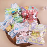 Sachet d'emballage alimentaire scellé sous pression en CPP motif Ours de dessin animé Modèle D201 Petit Transparent pour Aliments pour Bébés et Chewing-gums