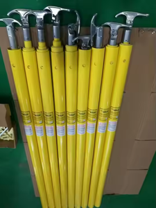 Vara Telescópica de Fibra de Vidro para Alta Tensão (Hot Stick) Cor Laranja/Amarela, Comprimento de Extração 3m-10m, Modelo TID POWER 211001 - Product Image 5
