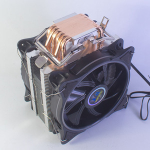 ชุดระบายความร้อนซีพียู Lanshuo ขนาด 120x120x25 มม. 6 ท่อทองแดง พัดลมคู่ สำหรับระบายความร้อนโปรเซสเซอร์ - Product Image 1