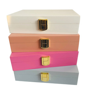 Simple jewelry cork box, home <b>storage</b> box, <b>dressing</b> <b>table</b> wooden creative box, desktop organizer with lid. - Product Image 5
