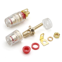 Prix de gros 4mm fiche banane bornes connecteur cristal borne de liaison pour haut-parleur amplificateur