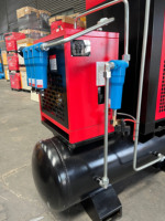 Compresseur d'air à vis combiné 4-en-1 pour découpe laser 7,5 kW/11 kW 8 bars, écoénergétique, portable, haute performance