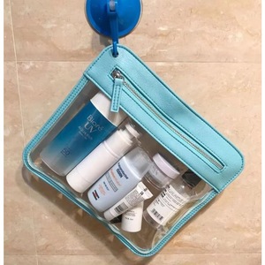 Échantillon gratuit Nouveauté, promotion à prix réduit, style minimaliste, trousse de maquillage et de toilette transparente en PVC, rangement et lavage. - Product Image 1
