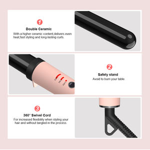 Styler Pro-<span class=keywords><strong>rizador</strong></span> <span class=keywords><strong>de</strong></span> <span class=keywords><strong>pelo</strong></span> <span class=keywords><strong>de</strong></span> barril largo, multibio iónico, el <span class=keywords><strong>mejor</strong></span> <span class=keywords><strong>rizador</strong></span> <span class=keywords><strong>de</strong></span> cabello <span class=keywords><strong>de</strong></span> titanio <span class=keywords><strong>para</strong></span> viajes, <span class=keywords><strong>ondas</strong></span> grandes - Product Image 3