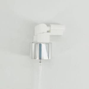 ปั๊มสเปรย์ฉีดจมูกคอจมูกอลูมิเนียมสีเงิน24มม. สำหรับขวดน้ำยาบ้วนปากแอลกอฮอล์24/410รีไซเคิลได้กำหนดเอง - Product Image 1