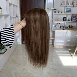 วิกผมคน # SBB- 9x9จาก YF-2306ท็อปเปอร์ผมมนุษย์ผมปลอมฐานทำผมแท้ชาวยุโรป - Product Image 2