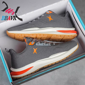 Wholesale Breathable <b>Light</b> Weight PU Upper Fashion Men's Running Shoes for Spring Autumn Sports - Product Image 2