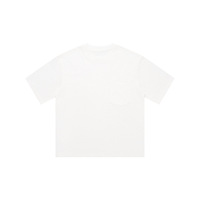 T-shirt à manches courtes pour hommes de Style japonais Vintage de marque à la mode lourd 100% coton tricoté Texture flammée surdimensionné en vrac