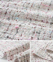 Fabricant chinois, vente en gros de tissu tweed pour manteau féminin