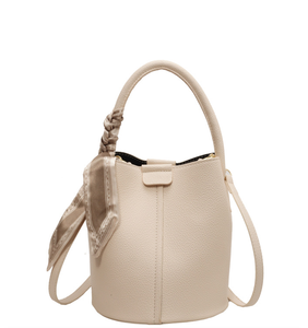 กระเป๋าถือ PU สะพายไหล่คาดลำตัวสำหรับผู้หญิงกระเป๋าทรงถังออกแบบได้ตามที่ต้องการ - Product Image 5