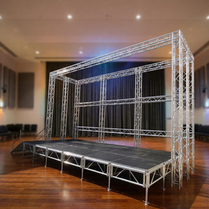 <b>Aluminum</b> Stage Truss System Music Festivals Assembly Stage with Stairs - Product Image 1