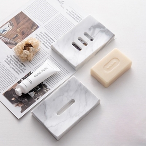 Moderna <span class=keywords><strong>Portasapone</strong></span> Rettangolare in Marmo Naturale con Design Impermeabile e Superficie Liscia per <span class=keywords><strong>Lavabo</strong></span> e Organizzazione su Scrivania - Product Image 4