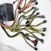 PSU Komputer Rakitan Desktop Hurricane Chi ATX 12V V2.4 1800W 100% Full Load Aging untuk Antarmuka 24Pin Non-Modular Server 8V
