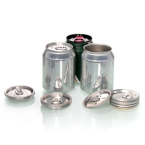 Latas de lata de alumínio para bebidas, popular, 250ml, 330ml, latas de bebidas, para venda com tampas - Product Image 1