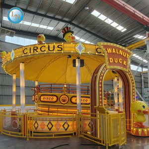 Manège à disque en forme <span class=keywords><strong>de</strong></span> petit canard jaune pour l'extérieur, parc, place, style européen, luxe, célébrité d'Internet, nouveau modèle, amusement pour enfants - Product Image 1