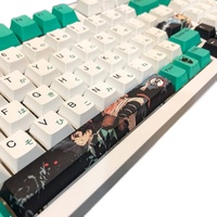 Keyboard Mekanis Gambar Demon Slayer 131 Tombol PBT Dye Sublimasi Cherry High untuk 61 63 64 68 75 84 87 98 104 108 Tombol