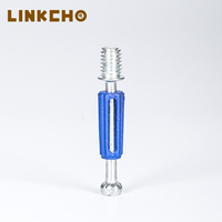 Accessoires de meubles 3 1 Mini Fix Board Joint Rod Fittings Cam Dowel Lock Vis Fer Plastique Connecteurs Cuisine Salle À Manger Hôtel