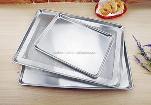 High Quality Aluminum Baking <strong>Tray</strong> Food Grade Flat Metal Bread <strong>Cake</strong> <strong>Tray</strong> Direct Manufacturer Wholesale for Baking Dishes Pans - Product Image 4