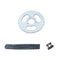 Chaîne de pignon arrière T8F 44T 29mm avec maillon maître 108 maillons pour kart, VTT, mini-moto, véhicule électrique