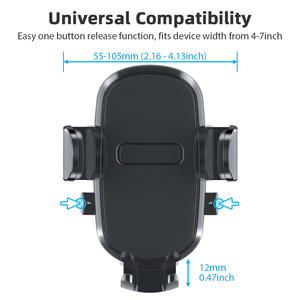 Supporto per cellulare da auto Premium 360 °   Supporto Universale Rotante per Cruscotto e Parabrezza, Stabile Porta Telefono per Auto per Cellulari da 4-7 Pollici - Product Image 6