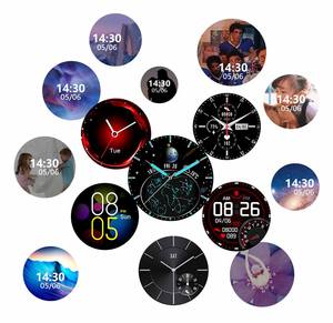Montres numériques Vivistar E13 1,28'' Écran tactile DIY HR BP Oxygène sanguin IP68 Musique Multi Sports Montre intelligente Reloj Inteligente - Product Image 3