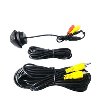 Cámara de visión trasera oculta para coche, mini cámara de marcha atrás de color negro