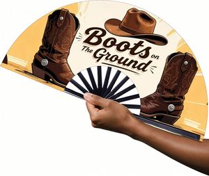 New Arrival 33cm <b>Large</b> Hand <b>Fan</b> Portable Hand <b>Fan</b> Customized Logo - Product Image 3