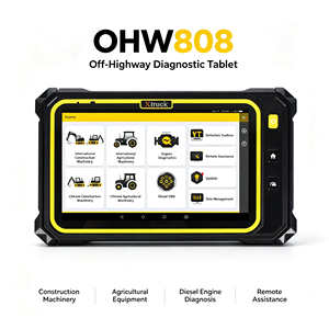แท็บเล็ตวิเคราะห์เครื่องยนต์ดีเซลรุ่นใหม่ล่าสุดปี 2026 X truck OHW808 สำหรับใช้งานนอกสถานที่ พร้อมบริการช่วยเหลือระยะไกล สำหรับเครื่องจักรก่อสร้างและเครื่องจักรกลการเกษตร - Product Image 1