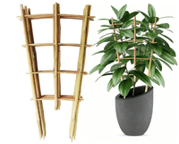 Piquets en treillis en forme de U en bambou naturel pour tomates/pois/concombres, support de plantes de jardin bricolage, piquets de plantes écologiques