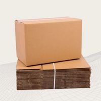 Boîtes en carton ondulé kraft réutilisables personnalisées, conçues pour les expéditions industrielles lourdes, le stockage en entrepôt et les besoins de stockage à long terme