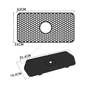 Al por mayor S024 Protector de silicona para fregadero, alfombrilla protectora de salpicaduras de agua, almohadilla deflectora para cocina - Product Image 3